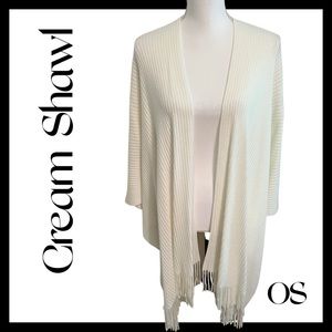 Cream shawl
